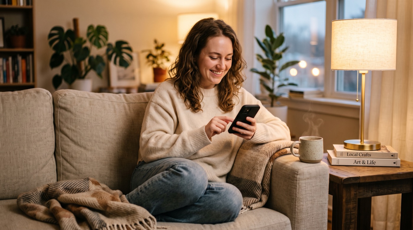 Your customer keeps texting from the couch — long after they left your site.